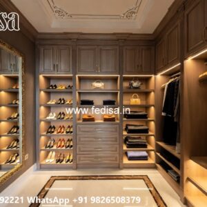 Sliding Wardrobe Design with Elegant Finish No-10008