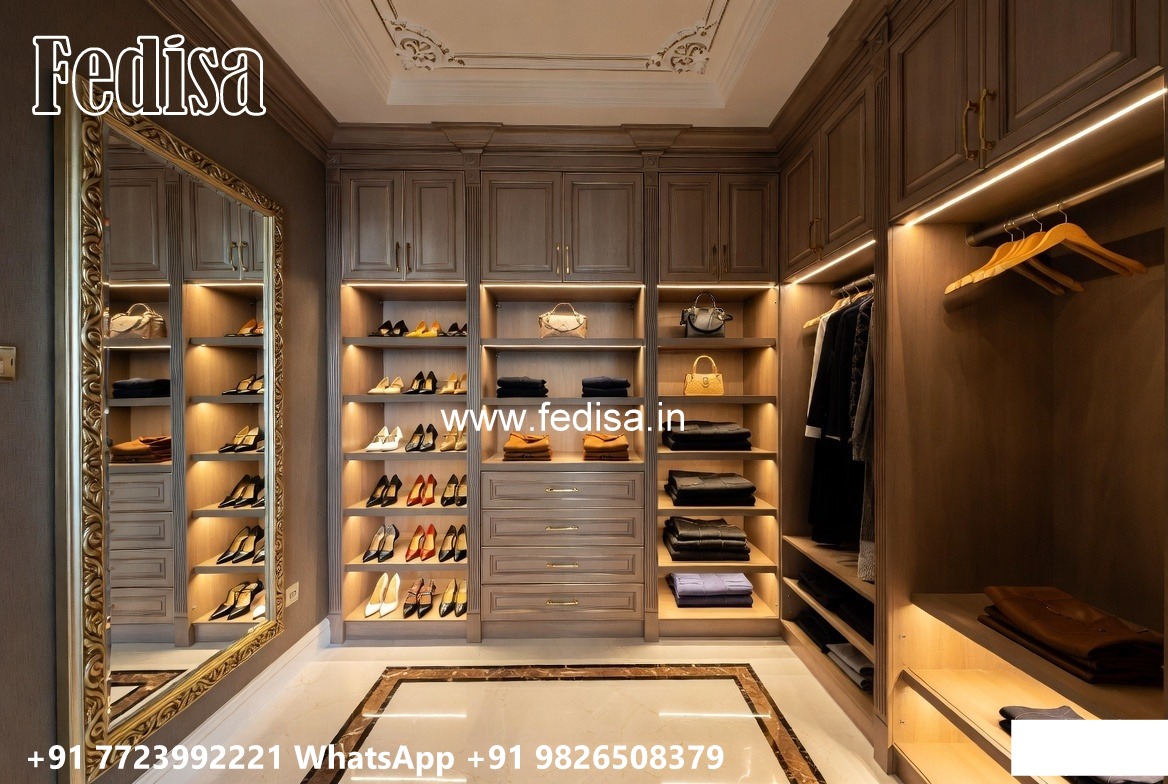 Sliding Wardrobe Design with Elegant Finish No-10008