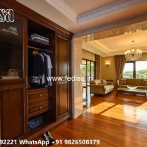 Wardrobe Design with Luxury Wooden Finish No-10014