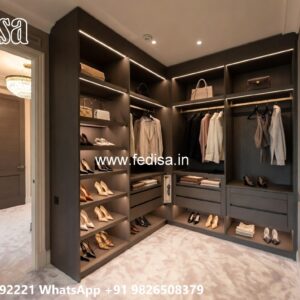 Stylish Wardrobe Design with Luxury Decor No-10027