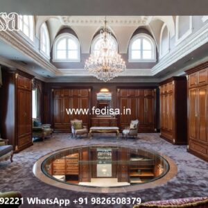 Contemporary Wardrobe Design with Wooden Panels No-10046