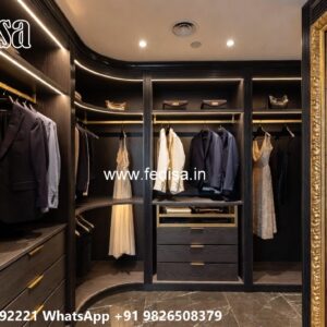 Contemporary Wardrobe Design with Stylish Details No-10056