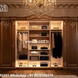 Elegant Wardrobe Design with Custom Shelves No-10061