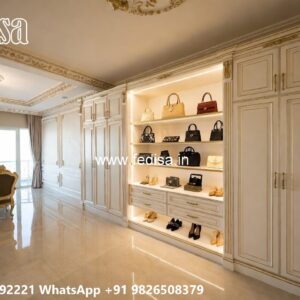 Stylish Wardrobe Design for Spacious Bedrooms No-10063