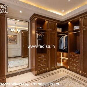 Elegant Wardrobe Design with LED Accents No-10071