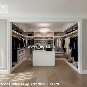 Modern Wardrobe Design with Sliding Glass Doors No-10072