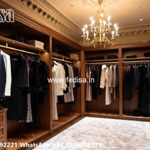 Stylish Wardrobe Design with Decorative Finish No-10079