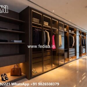 Modern Wardrobe Design with Decorative Panels No-10100