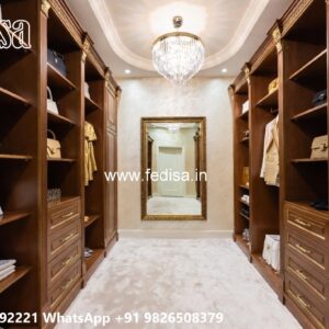 Stylish Wardrobe Design with Sleek Texture No-10108