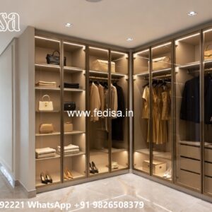 Wardrobe Design Ideas with Wooden Elegance No-10113
