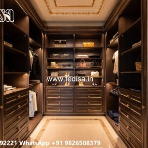 Luxury Wardrobe Design for Spacious Bedrooms No-10117