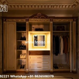 Elegant Wardrobe Design with Modern Features No-10135