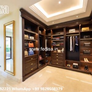 Luxury Wardrobe Design with Mirror Elegance No-10144