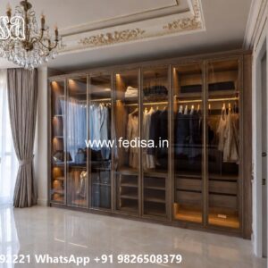Modern Wardrobe Design with Elegant Shelving No-10151