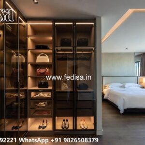 Stylish Wardrobe Design with Custom Features No-10159