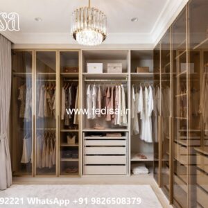Elegant Wardrobe Design with Modern Storage Solutions No-10161