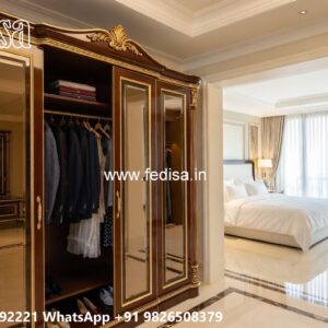 Premium Wardrobe Design with Elegant Wooden Finish No-10171