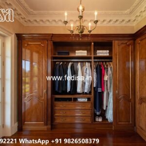 Elegant Master Bedroom Wardrobe Design No-10522