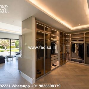 Classic Wardrobe Design with Rich Wood Finish No-10528