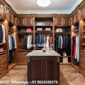 Classic Wardrobe Design with Premium Wood No-10535