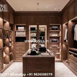 Wooden Wardrobe Design with Classic Elegance No-10538