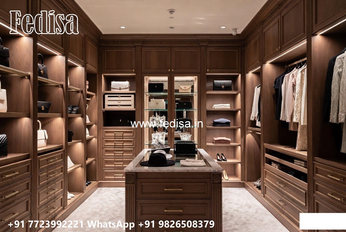 Wooden Wardrobe Design with Classic Elegance No-10538