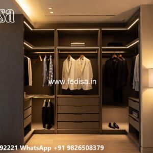 Classic Wardrobe Design with Sliding Doors No-10550