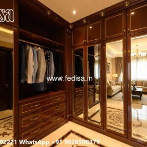 Traditional Closet Design with Rich Finish No-10555