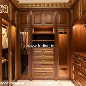 Classic Wardrobe Design with Artistic Details No-10580