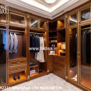 Classic Bedroom Wardrobe with Rich Texture No-10583