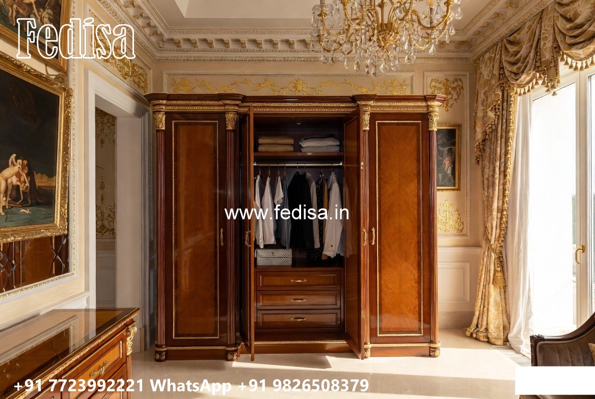 Classic Wardrobe Design with Rich Carvings No-10603