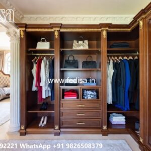 Traditional Wardrobe Design with Elegant Storage No-10613