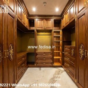 Classic Wooden Wardrobe with Elegant Decor No-10620