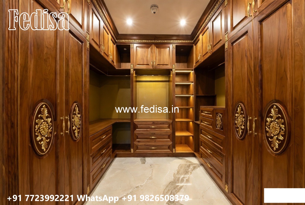 Classic Wooden Wardrobe with Elegant Decor No-10620