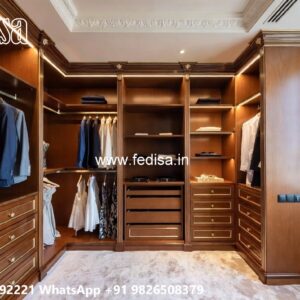 Classic Bedroom Wardrobe with Decorative Finish No-10644