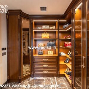 Classic Wardrobe Design with Stylish Storage No-10650