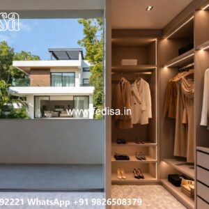 Elegant Wooden Closet with Vintage Charm No-10667