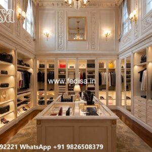 Classic Wardrobe Design with Decorative Mirrors No-10673
