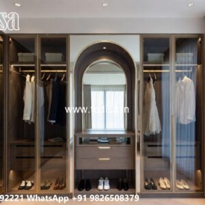 Elegant Bedroom Wardrobe with Vintage Appeal No-10711