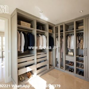 Classic Wooden Wardrobe with Artistic Charm No-10732