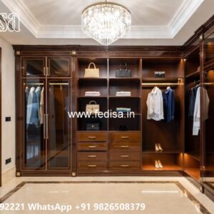 Elegant Wardrobe Design with Premium Wood Beauty No-10754