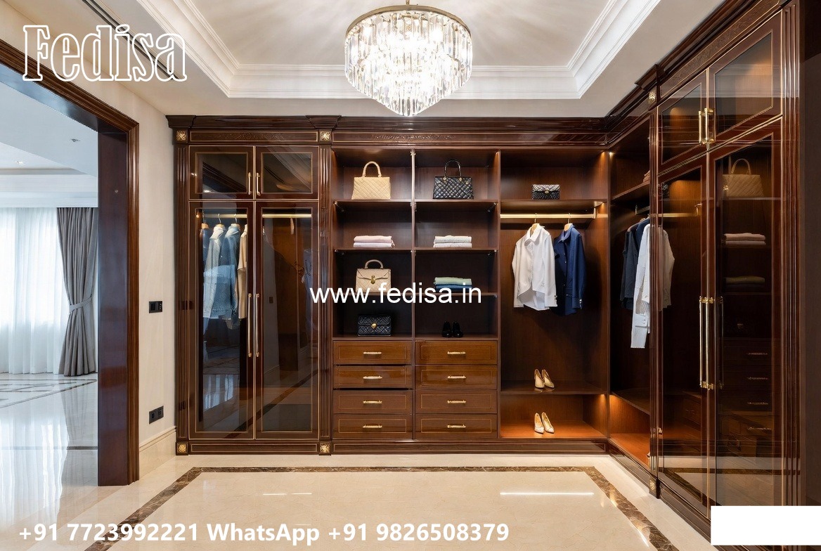 Elegant Wardrobe Design with Premium Wood Beauty No-10754