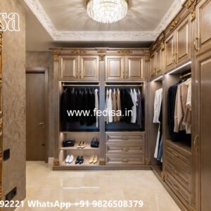 Timeless Wooden Wardrobe with Artistic Finish No-10770