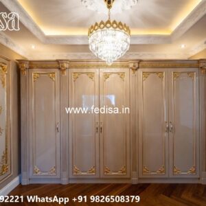 Classic Wardrobe Design with Wooden Sophistication No-10778
