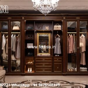 Contemporary Wardrobe Design with Glass Finish No-10794