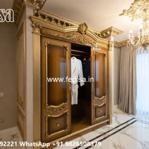 Stylish Wardrobe Design with Smart Storage Solutions No-10797