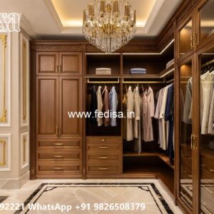 Classic Wooden Wardrobe Design for Elegant Interiors No-10806