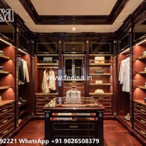 Luxury Wardrobe Design with Glossy Finish No-10830