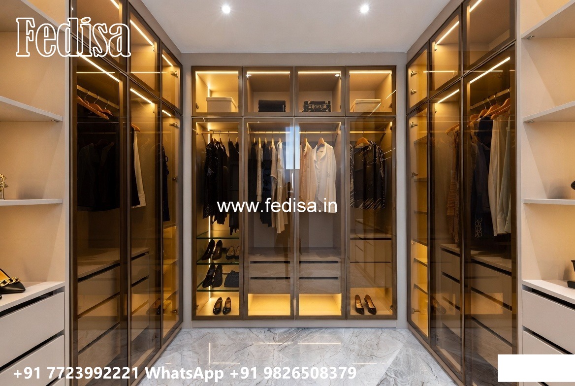 Wooden Wardrobe Design with Elegant Detailing No-10833